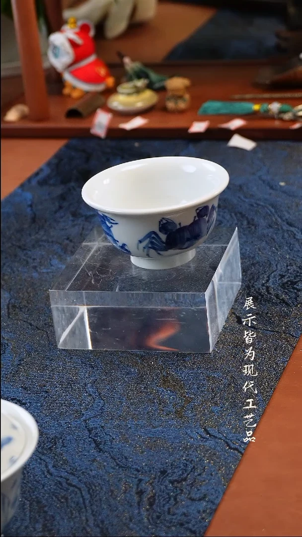 柚野福利螃蟹压手杯