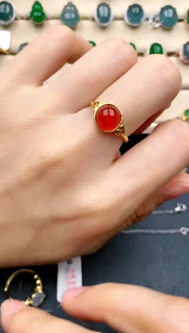 【闪购商品】玛瑙/玉髓戒指未镶嵌.....
