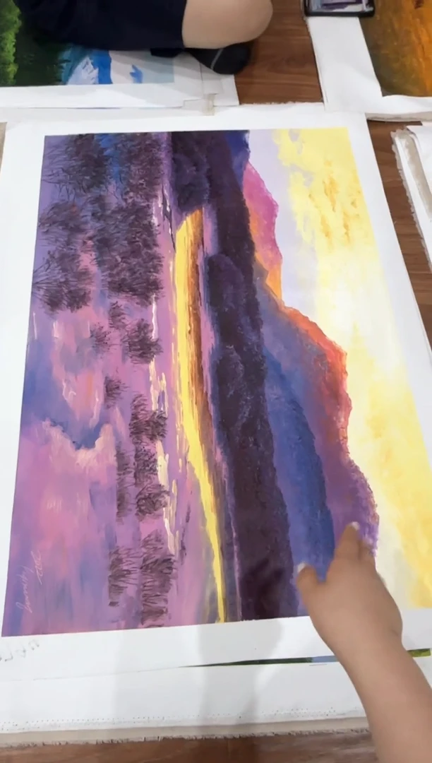 油画 【特价】朝鲜一级画家原创油画 画芯 带证书发货