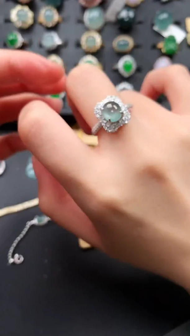 【闪购商品】翡翠戒指银S925镶嵌45766547