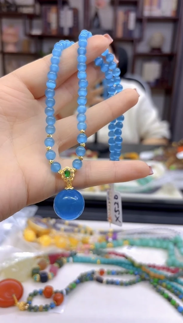 【闪购商品】碧玺颈饰未镶嵌DIY款X520