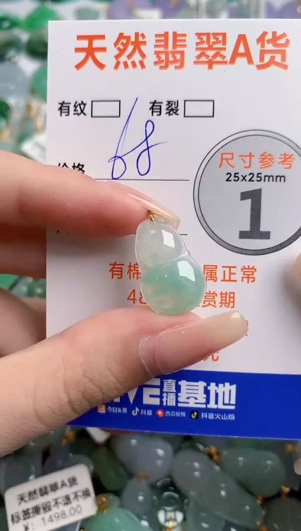 翡翠18K金镶嵌颈饰24000794