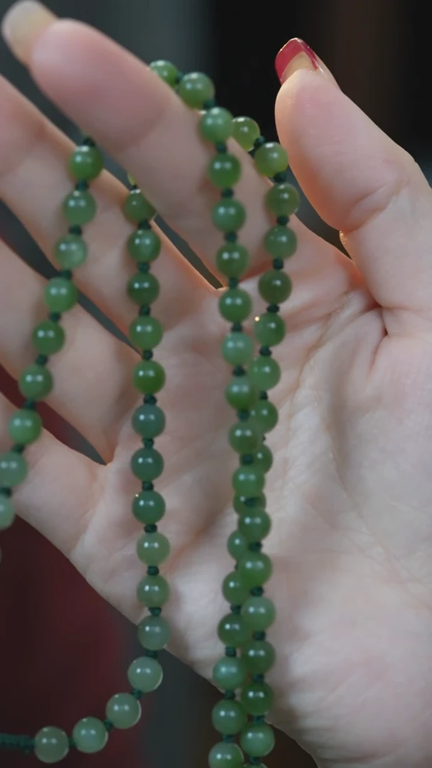 【闪购商品】和田玉（碧玉）项链未镶嵌卡6mm项链