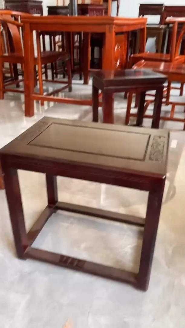 黑酸枝木类成套家具凳子