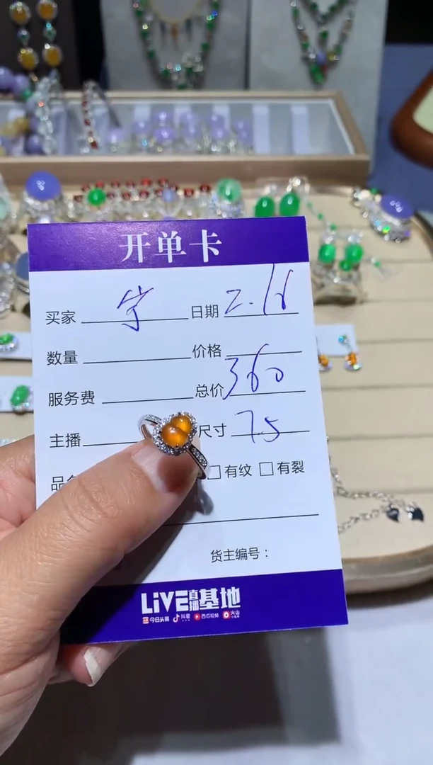 【闪购商品】翡翠耳饰未镶嵌 宁静致远～