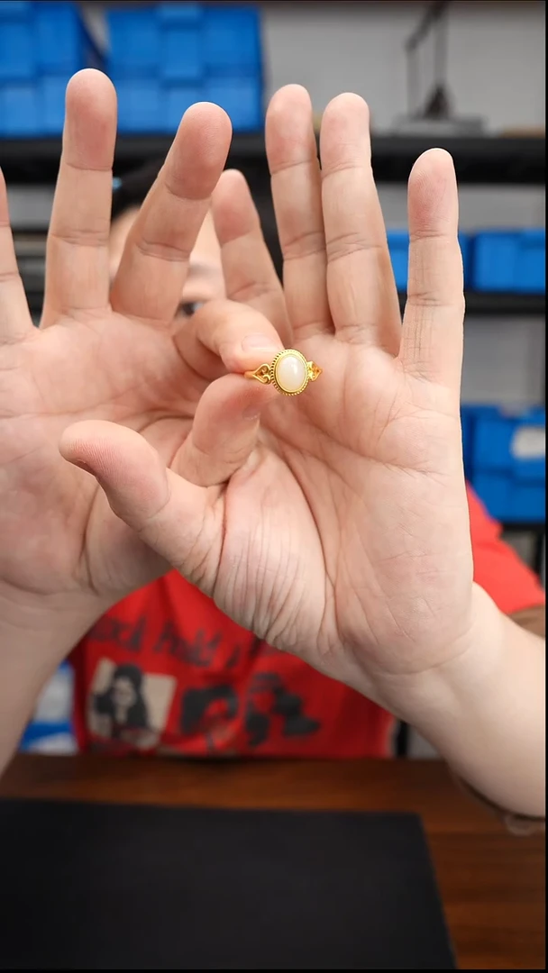 银S925镶嵌戒指和田玉0102DLB386戒指