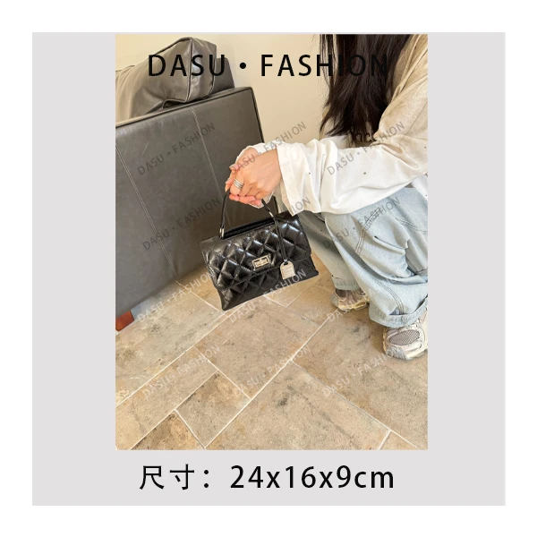 【苏总专属】SK-92661-黑色时尚潮流气质小众腋下包斜挎包