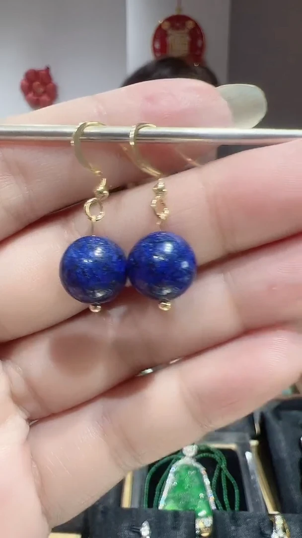 合金青金石耳饰202591415