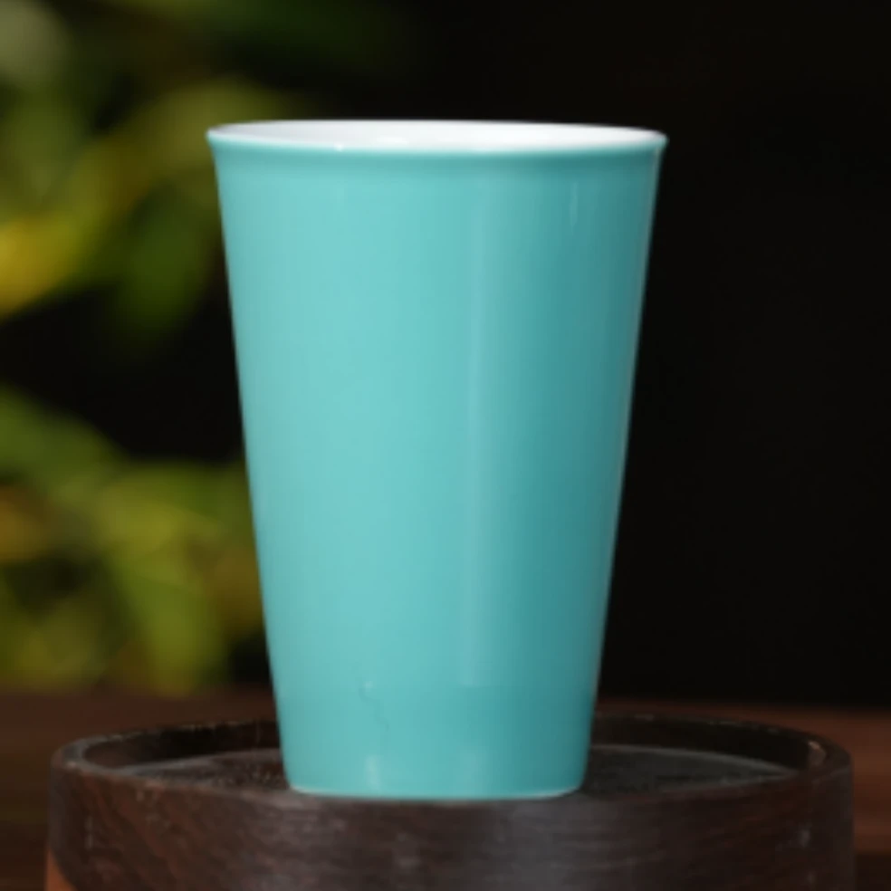 景德镇制--松石绿小可乐杯