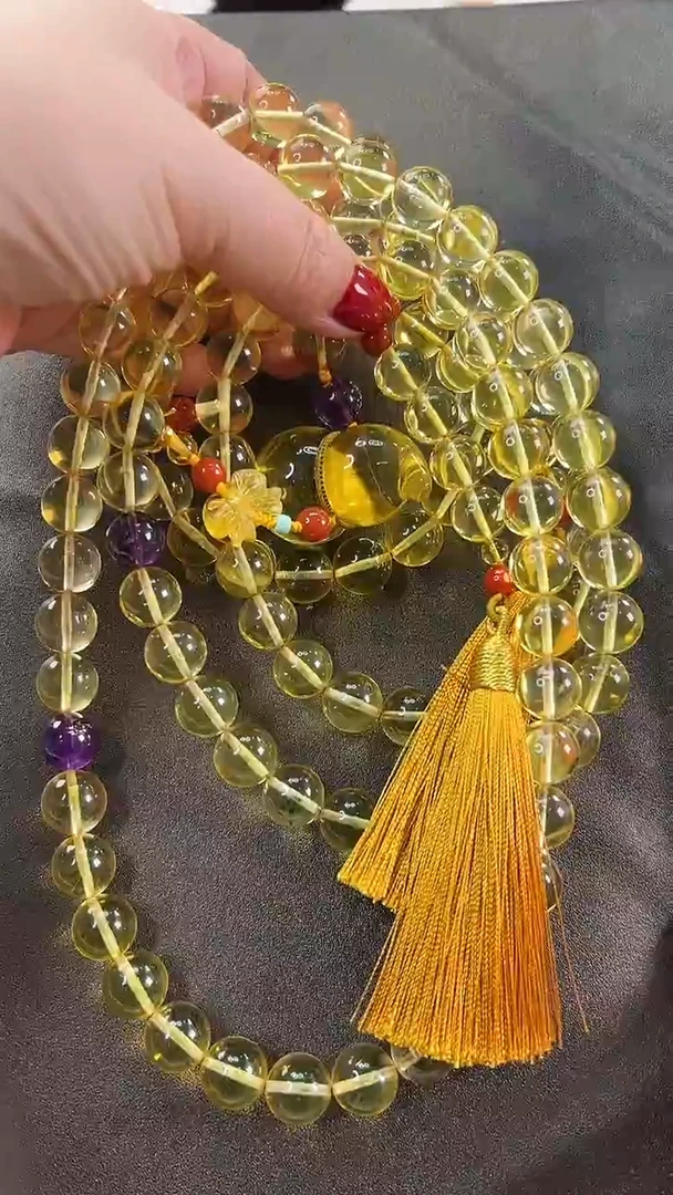 【闪购商品】琥珀颈饰未镶嵌项链