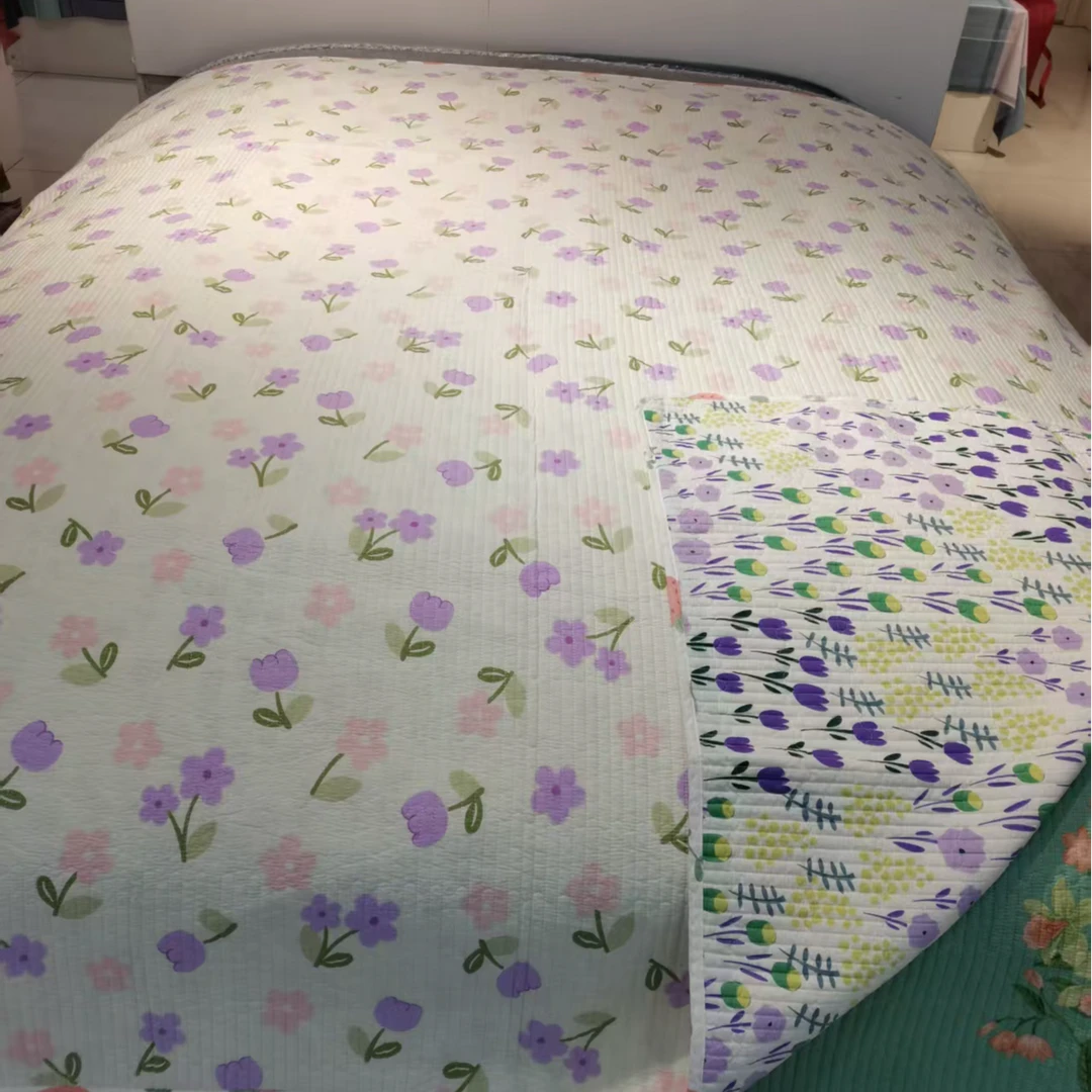 纯棉印花床垫透气 2mx2,2m