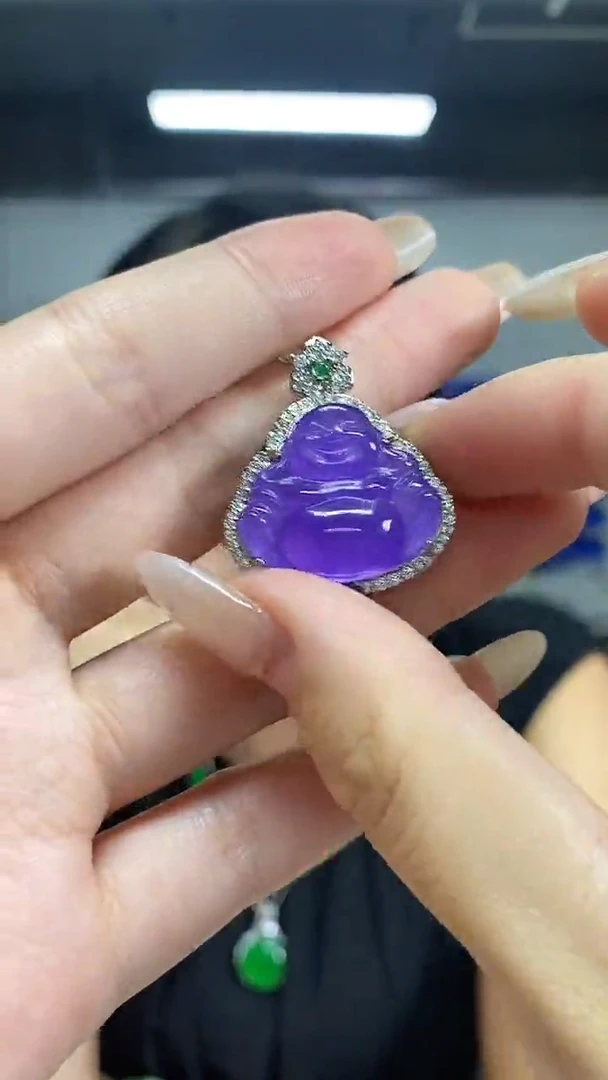 颈饰未镶嵌翡翠闪购链接 多样性发其一颜色微差