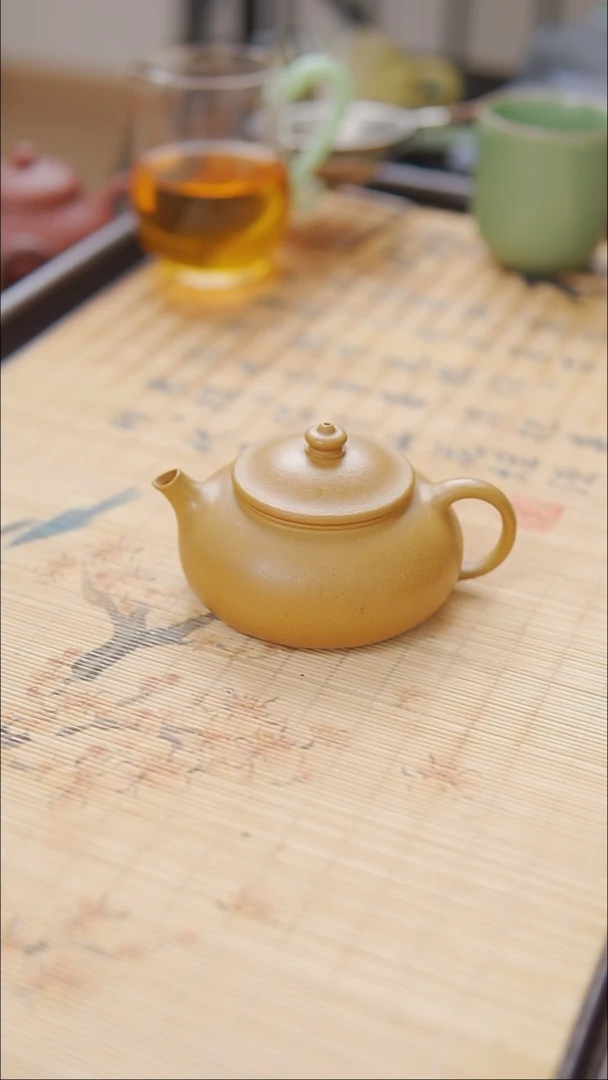 茶壶紫砂段泥  半手工 寒江壶