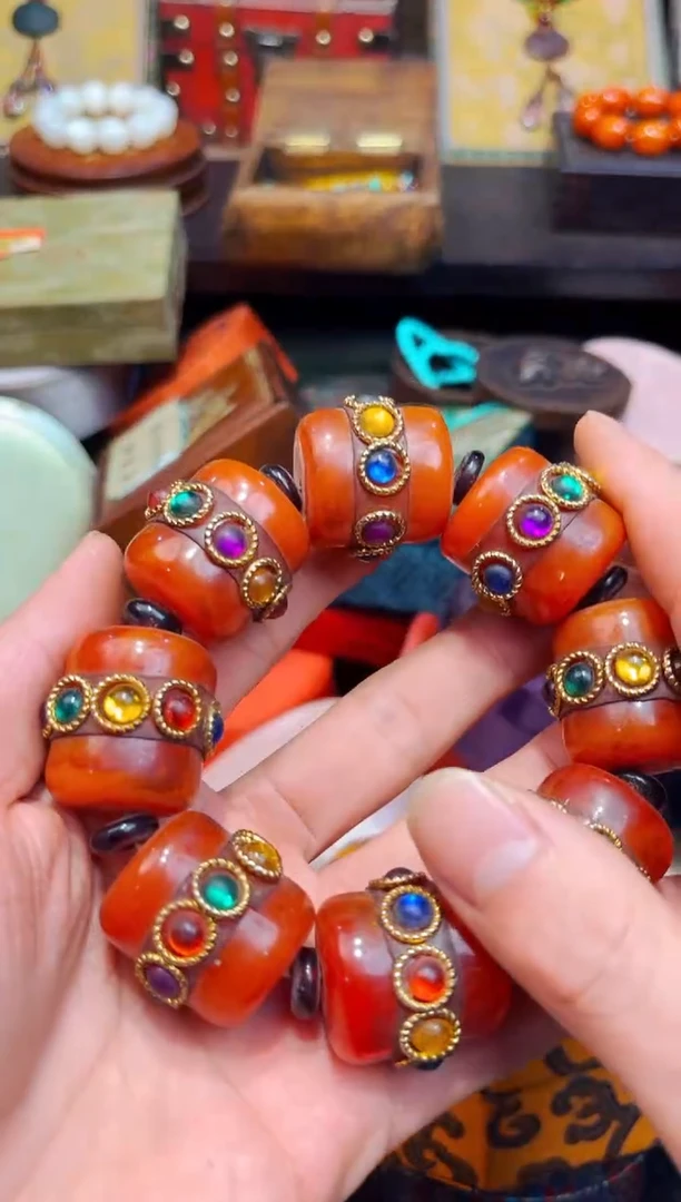 【闪购商品】蜜蜡裸石18K金镶嵌R瑞哥专属高端精品27