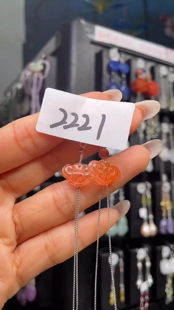 银S925镶嵌耳饰紫晶喜欢拍