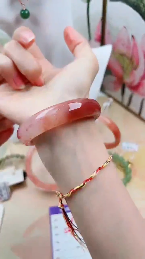 石英质玉手镯未镶嵌L125微色差53.8mm