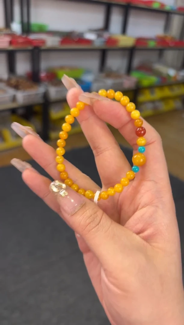 【闪购商品】蜜蜡手链未镶嵌 5.5mm蜜蜡圆珠单圈