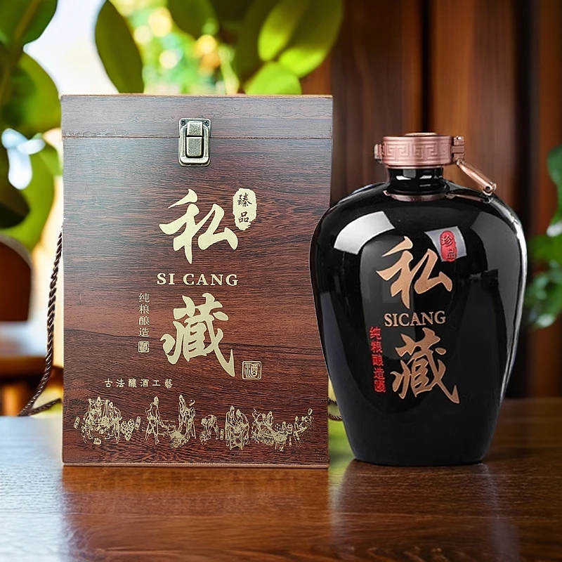 景德镇陶瓷酒瓶3斤5斤10斤雕刻酒罐密封高分子家用酒壶酒坛子酒缸