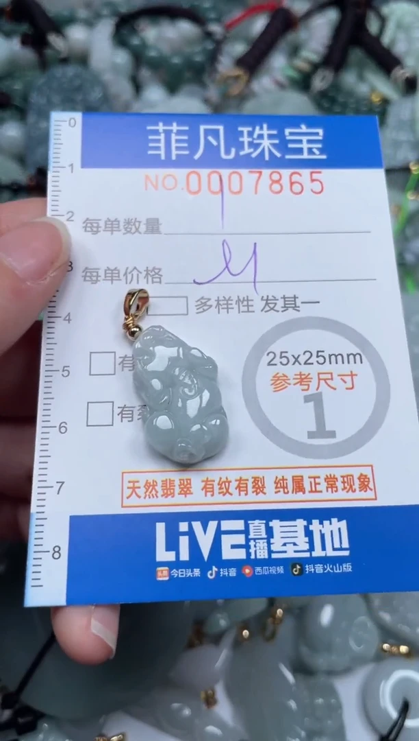 【闪购商品】翡翠颈饰未镶嵌00..7865