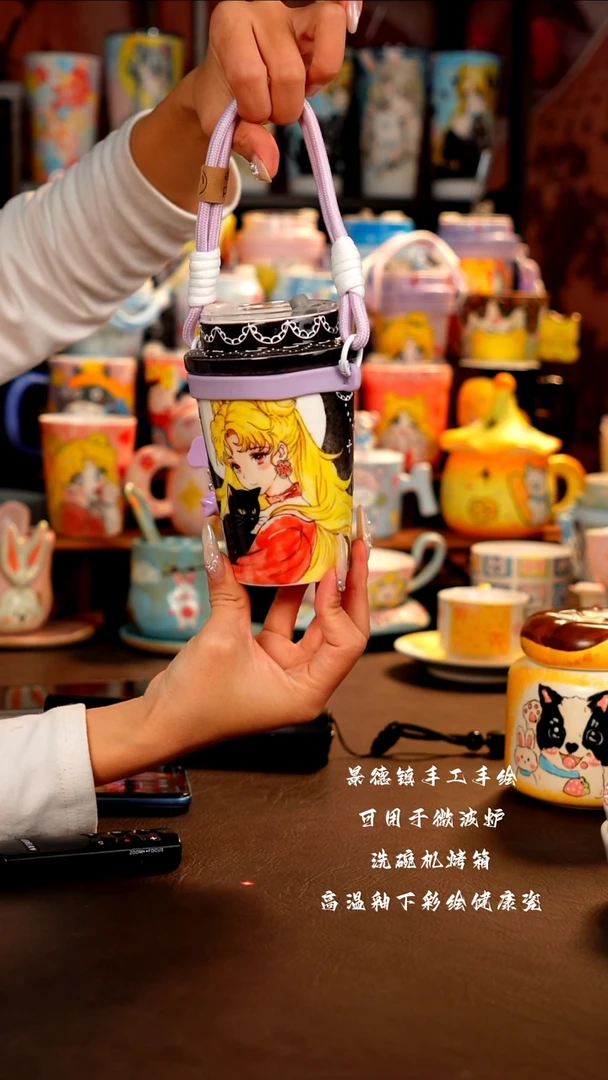 景德镇设计款手工手绘杯杯