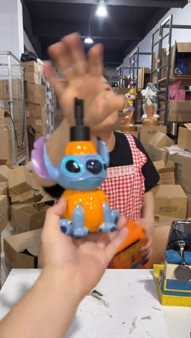 瓷片树脂原盒万圣节史迪仔南方按压瓶