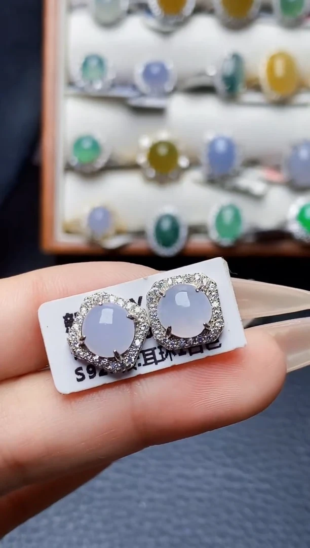 银S925镶嵌戒指翡翠1743