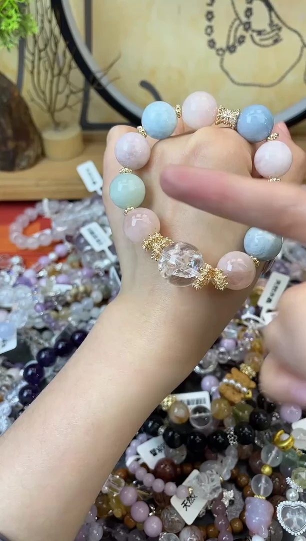 【闪购商品】绿柱石（摩根石）手链未镶嵌306