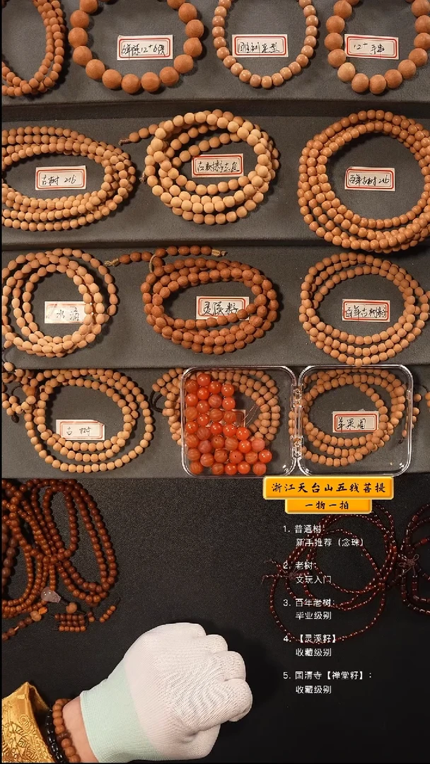 五线菩提吊坠手串