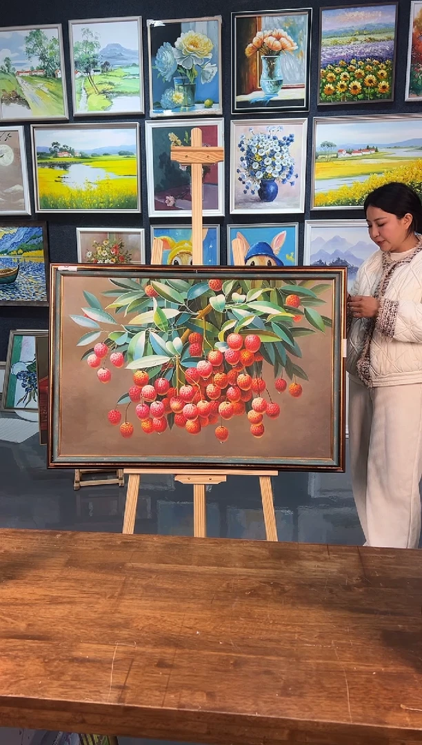【闪购商品】油画54号 60*90 荔枝-手绘油画