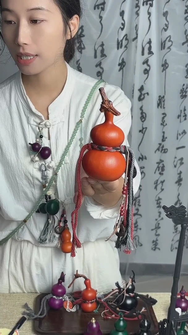 大漆葫芦挂件----040