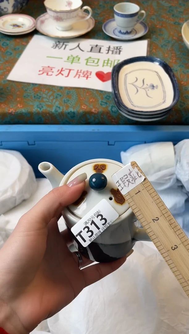 瓷片不**雨瓷器瓷器T313