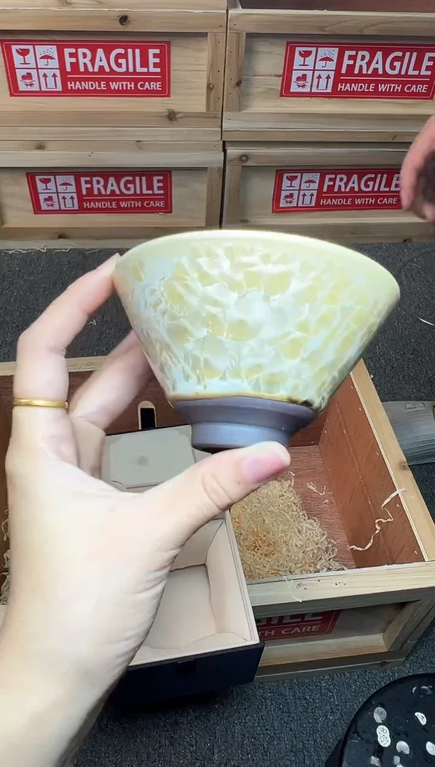 茶盏冰清斗笠 建窑建盏主人杯