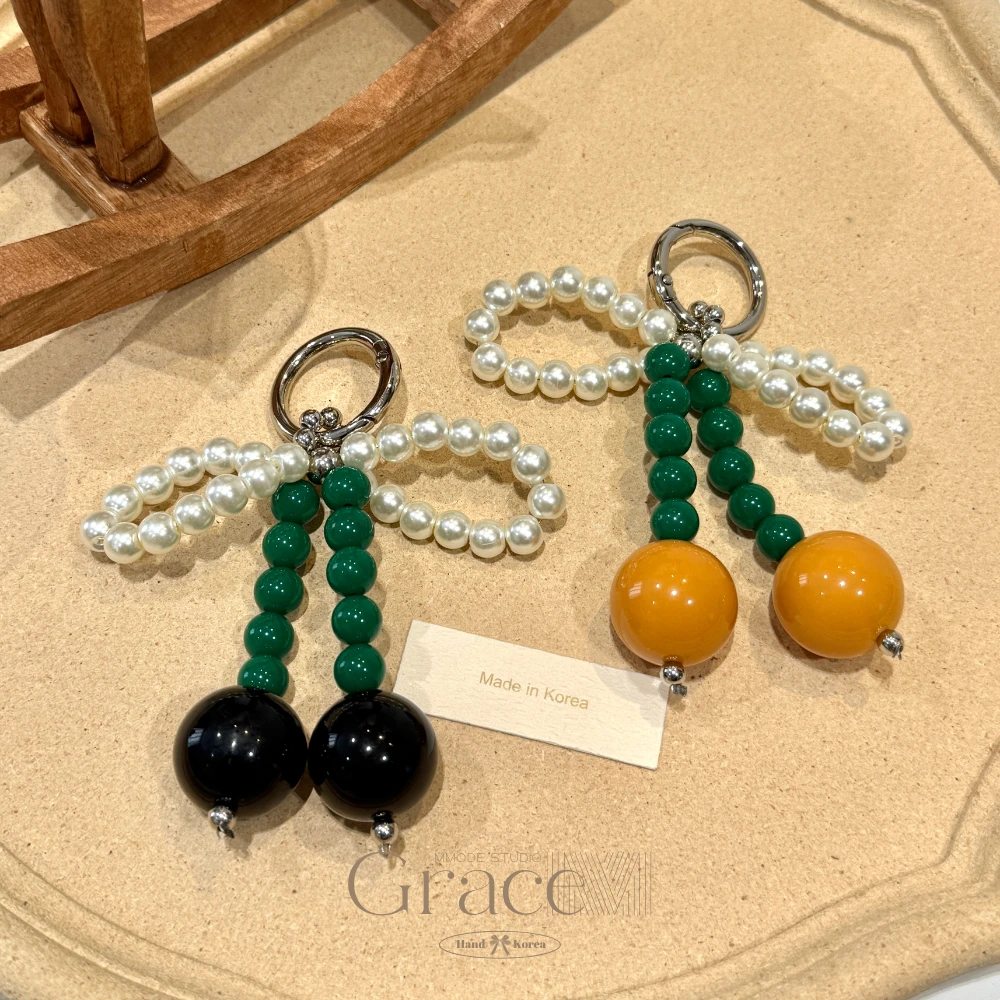 「彩珠蝴蝶结」韩国25春夏百搭气质可爱韩系百搭包挂