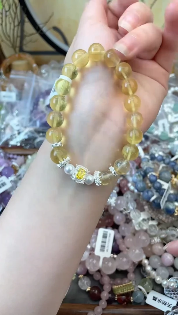 【闪购商品】黄晶手链未镶嵌406手串