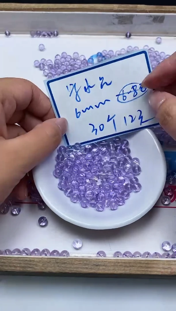 未镶嵌颈饰水晶M692 维多利亚6mm30颗12元