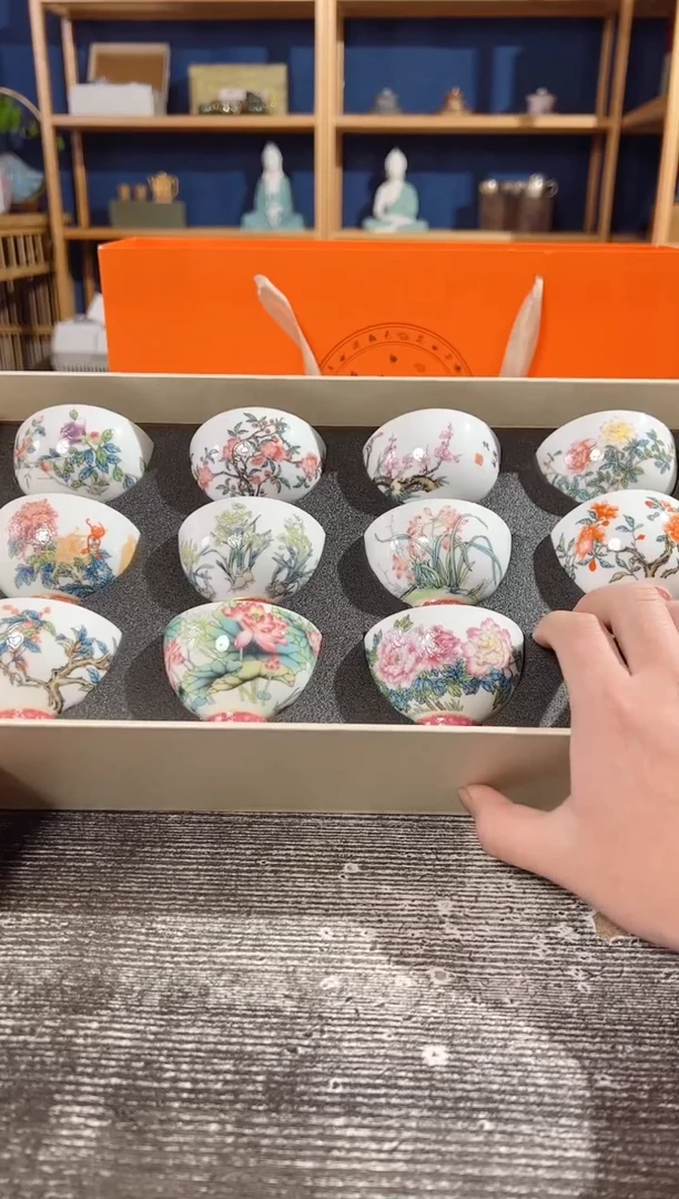 【闪购商品】其他十二花神品茗杯套装