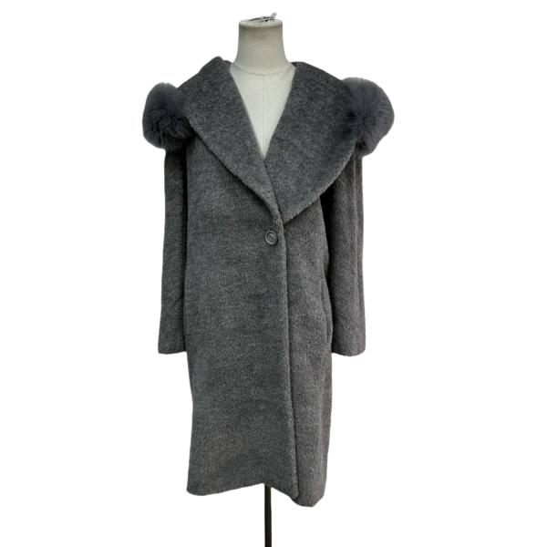 妃鱼/麦丝玛拉/羊驼毛/大衣/95新/星二23