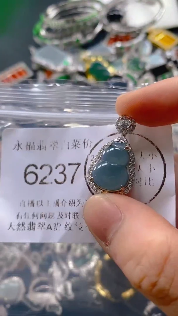 翡翠未镶嵌吊坠(不含链)6237