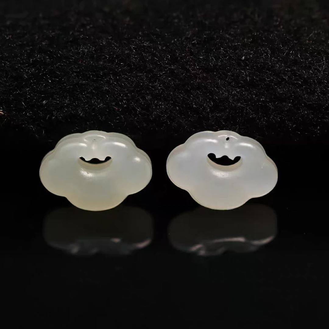 天然玛瑙玉髓高冰白平安如意锁吊坠女男儿童款项链坠车包挂