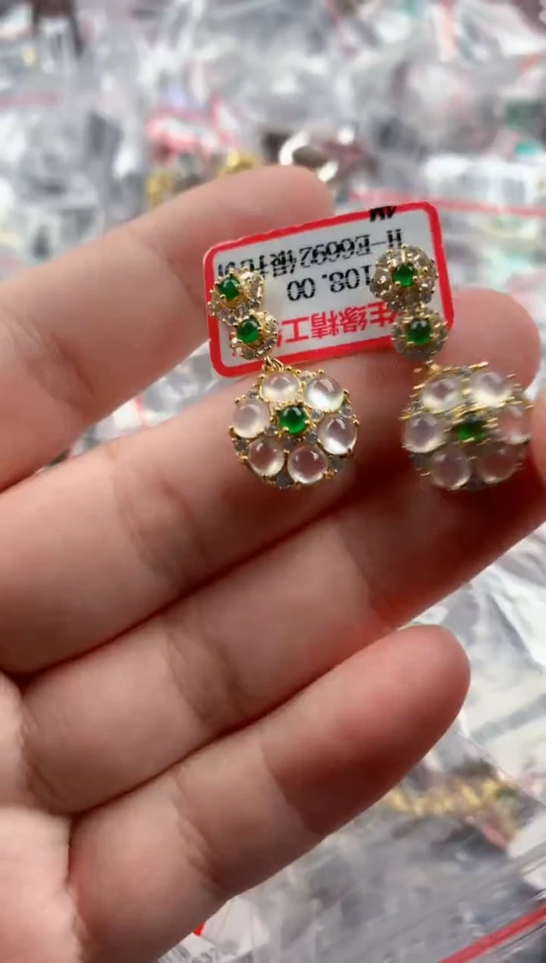 银S925镶嵌戒指翡翠111    6
