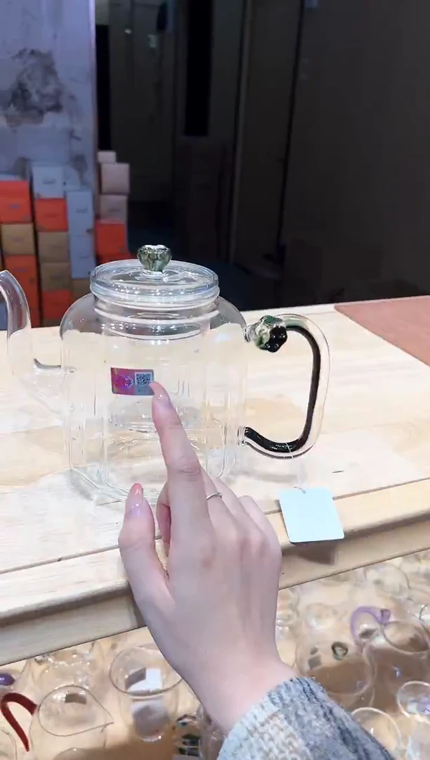 C**o禾器莲君壶凤尾青绿双内胆