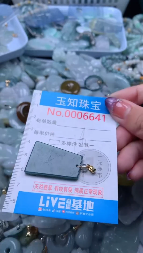 翡翠未镶嵌吊坠(不含链)6641