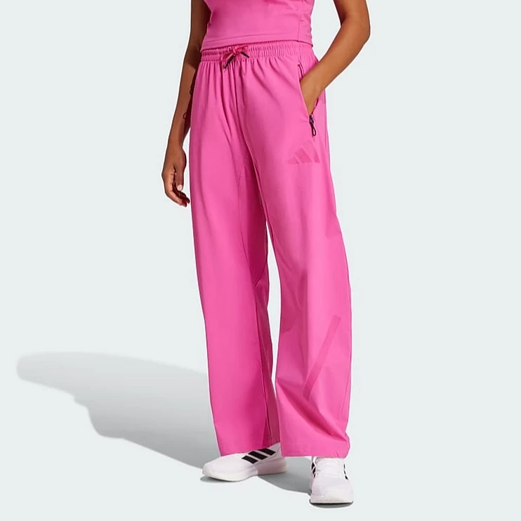 adidas/阿迪达斯【商场同款】女子梭织宽松直筒运动裤休闲裤JP4198