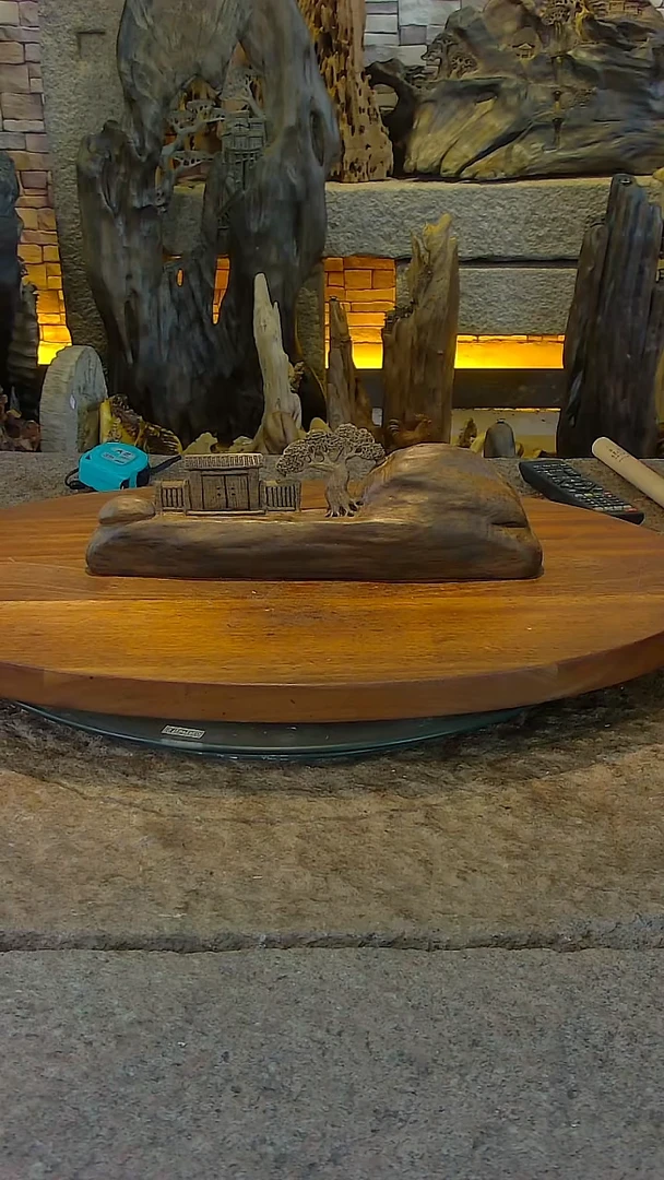 木乡愁金丝楠阴沉木山水摆件