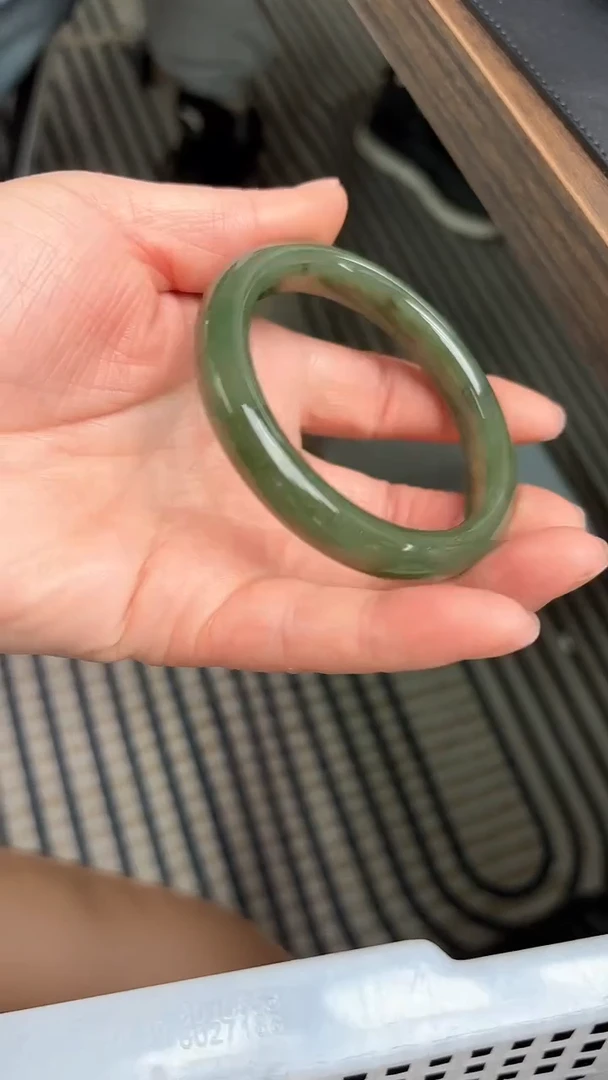 【闪购商品】和田玉手镯未镶嵌圈口57.9D-27