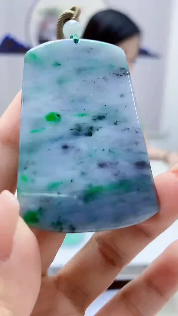 定制翡翠未镶嵌4852xx-毛货挂件55