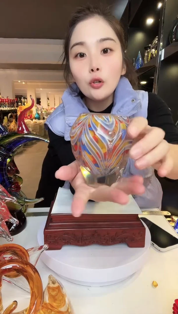 【闪购商品】茶盏琉璃摆件家居摆件