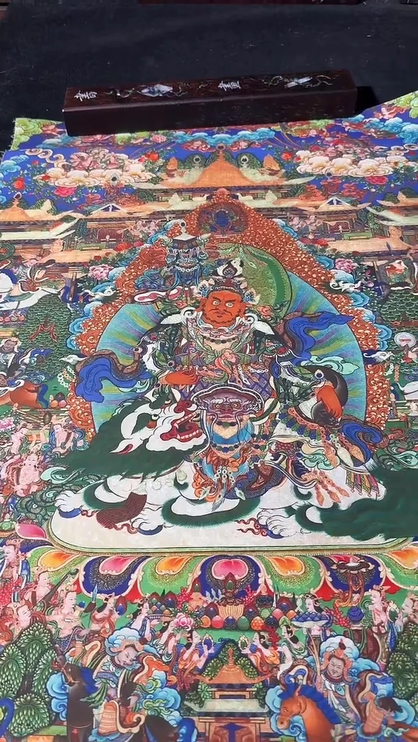 卷轴画藏式珍藏彩绘艺术馆100