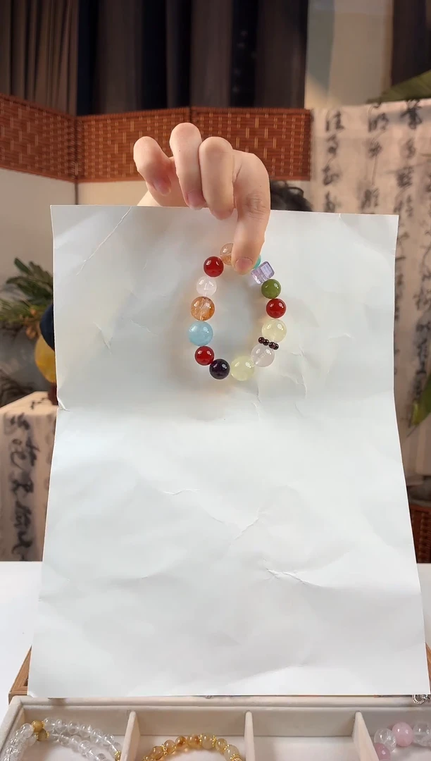 颈饰未镶嵌水晶天然水晶多宝手串