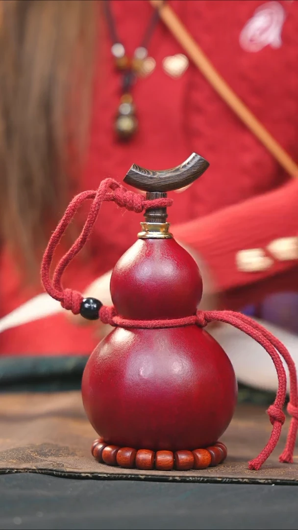 【闪购商品】WA256大漆酒葫芦不包手串及旋转底座